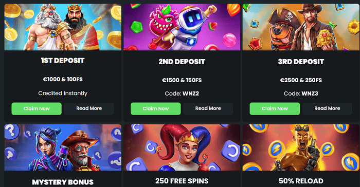 Winningz Bonus Code 
